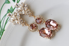 anique pink earrings