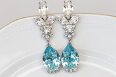 aquamarine blue earrings