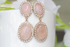Rose quartz jewelry