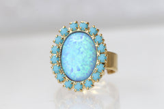 blue opal ringring