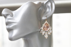 blush earrings