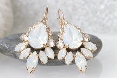 white opal Rebeka earrings