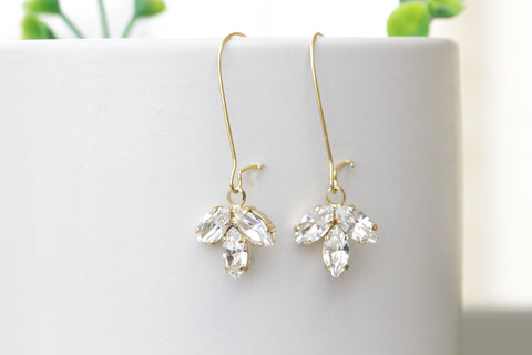 crystal bridesmaid earrings