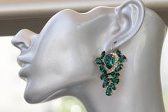 emerald drop earrings