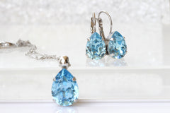 aquamarine blue earrings