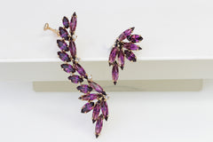 dark purple earrings