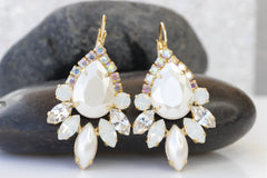 pearl drop earrings