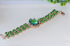 emerald wedding bracelet