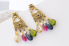 Colorful dressy earrings