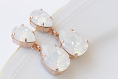 bridal opal earrings