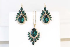 emerald jewelry set