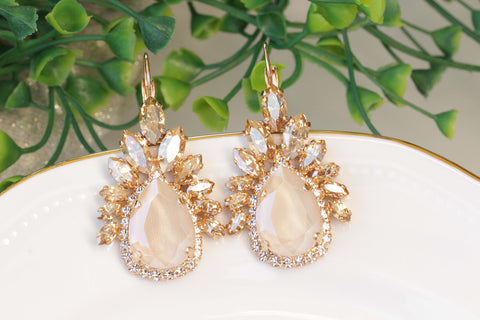 ivory gold earrings