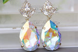 crystal ab earrings