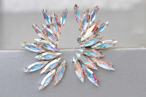ab crystal earrings