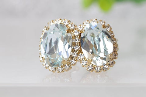 aquamarine wedding earrings