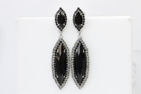 black long earrings