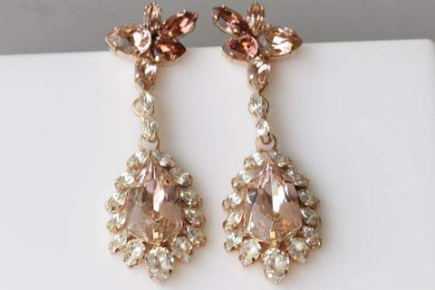 blush earrings
