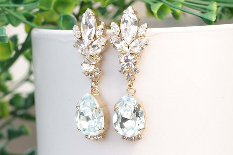 bridal long earrings