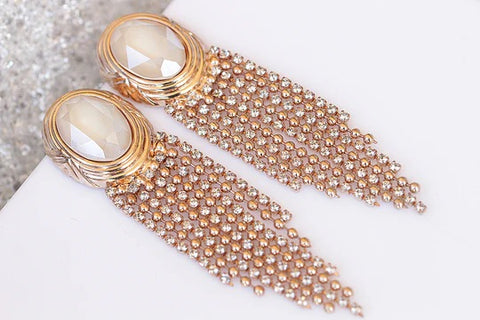 bridal tassel earrings