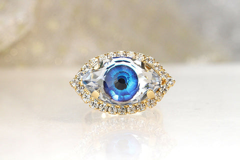 evil eye bead ring