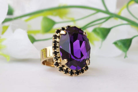 Black Onyx Solitaire Ring - Two Tone Jewelry Mfg. Co.