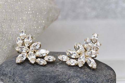 gold earrings for bride