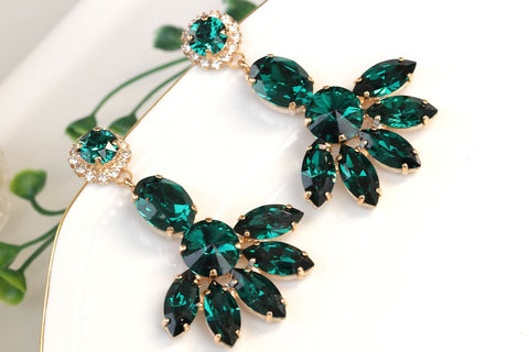 green earrings for wedding
