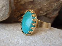 genuine turquoise ring