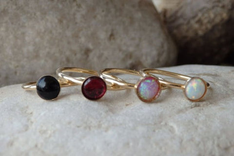 onyx stacking rings