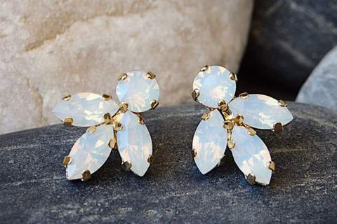 opal bridal earrings