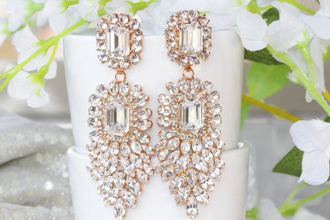 long large bridal earrings