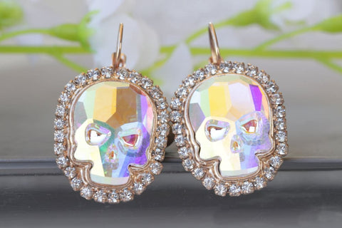 sugar skull earrings