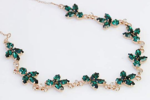 swarovski emerald necklace