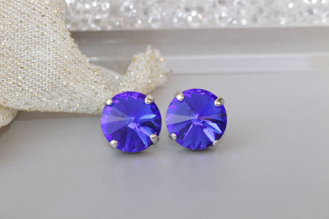 tanzanite stud earrings