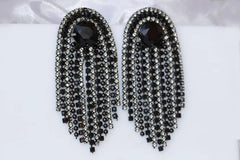 evening black earrings