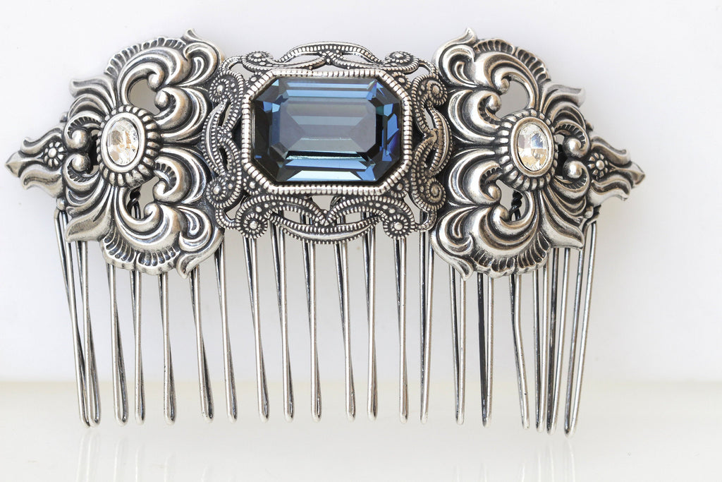 silver hair comb