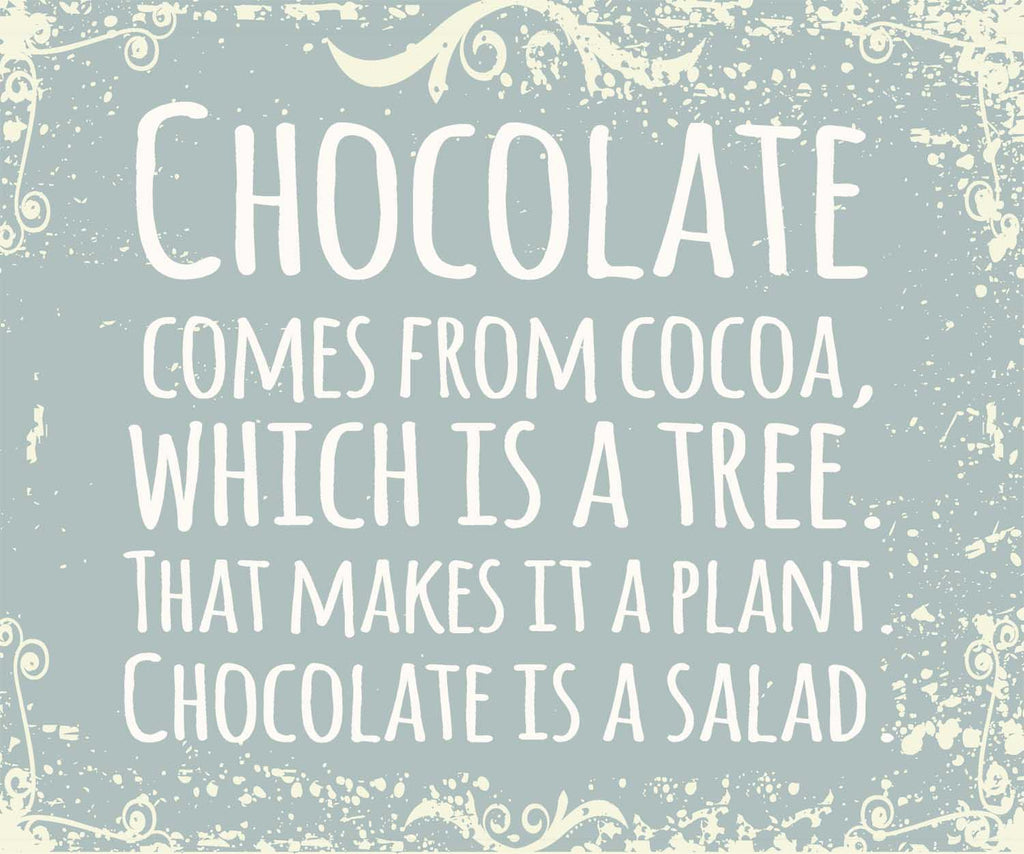 Chocolate Comes From Cocoa Which Is A Tree That Makes It A Plant Choco ...