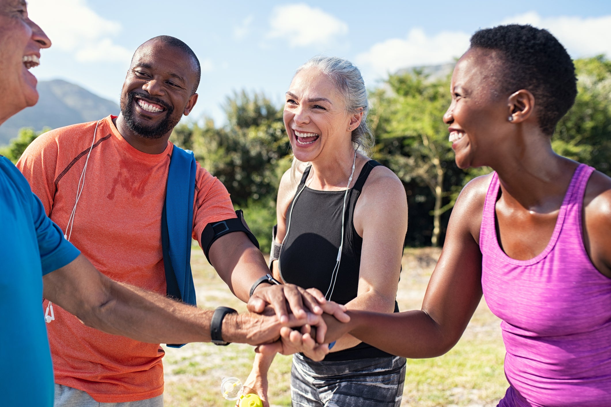 Australian happy people group