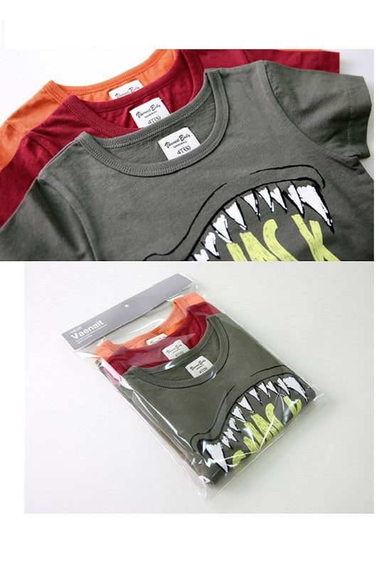 Boys Short Sleeve Birthday Dino Alligator Snug Fit Cotton Pajamas - Gymmies