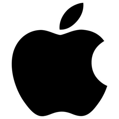 Logo Apple - Coque en Bois - Charge à induction