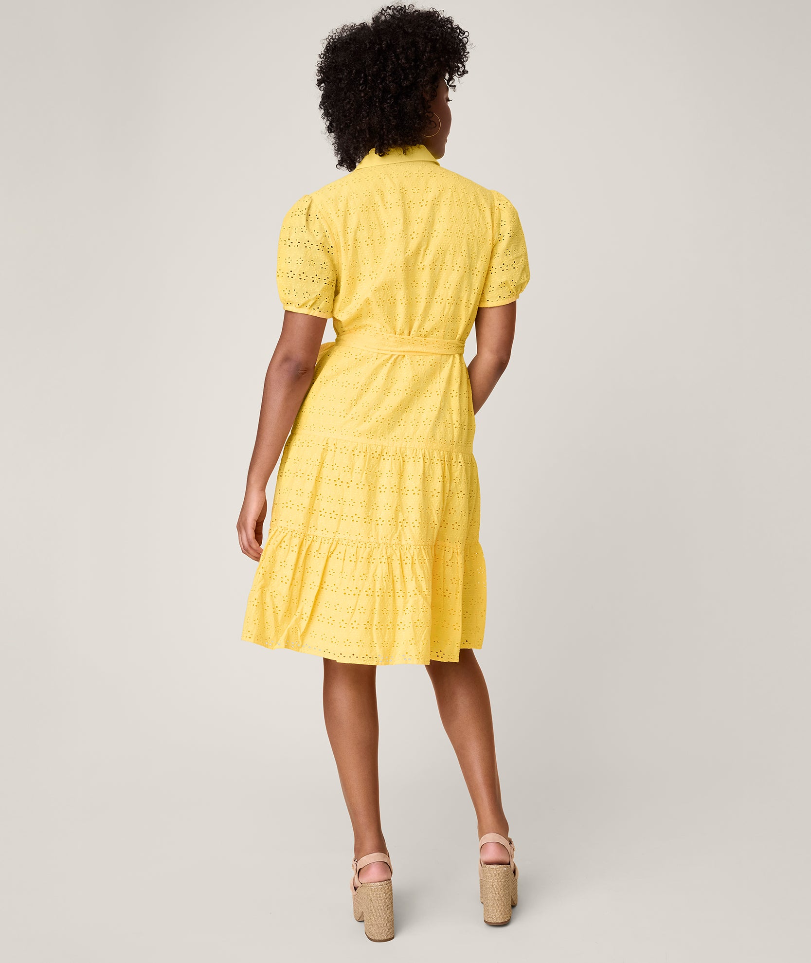 Cotton Eyelet Short Sleeve Augusta Dress