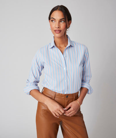 Untuckit Bella No Iron Stretch Button-Up Blouse