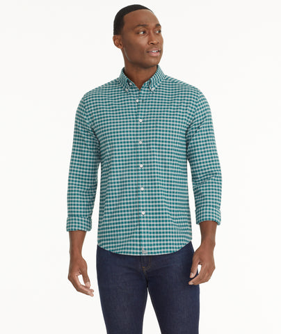 UNTUCKit Teal Wrinkle-Free Shirt | Solid Veneto