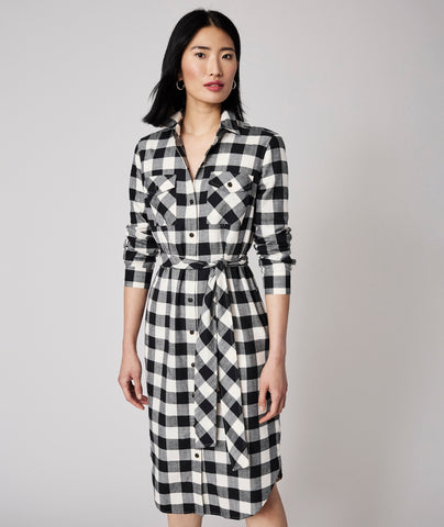 Plaid Shirtdress