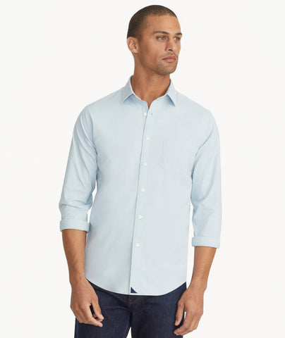 Wrinkle-Free Durif Check Blue Navy UNTUCKit | Shirt White 