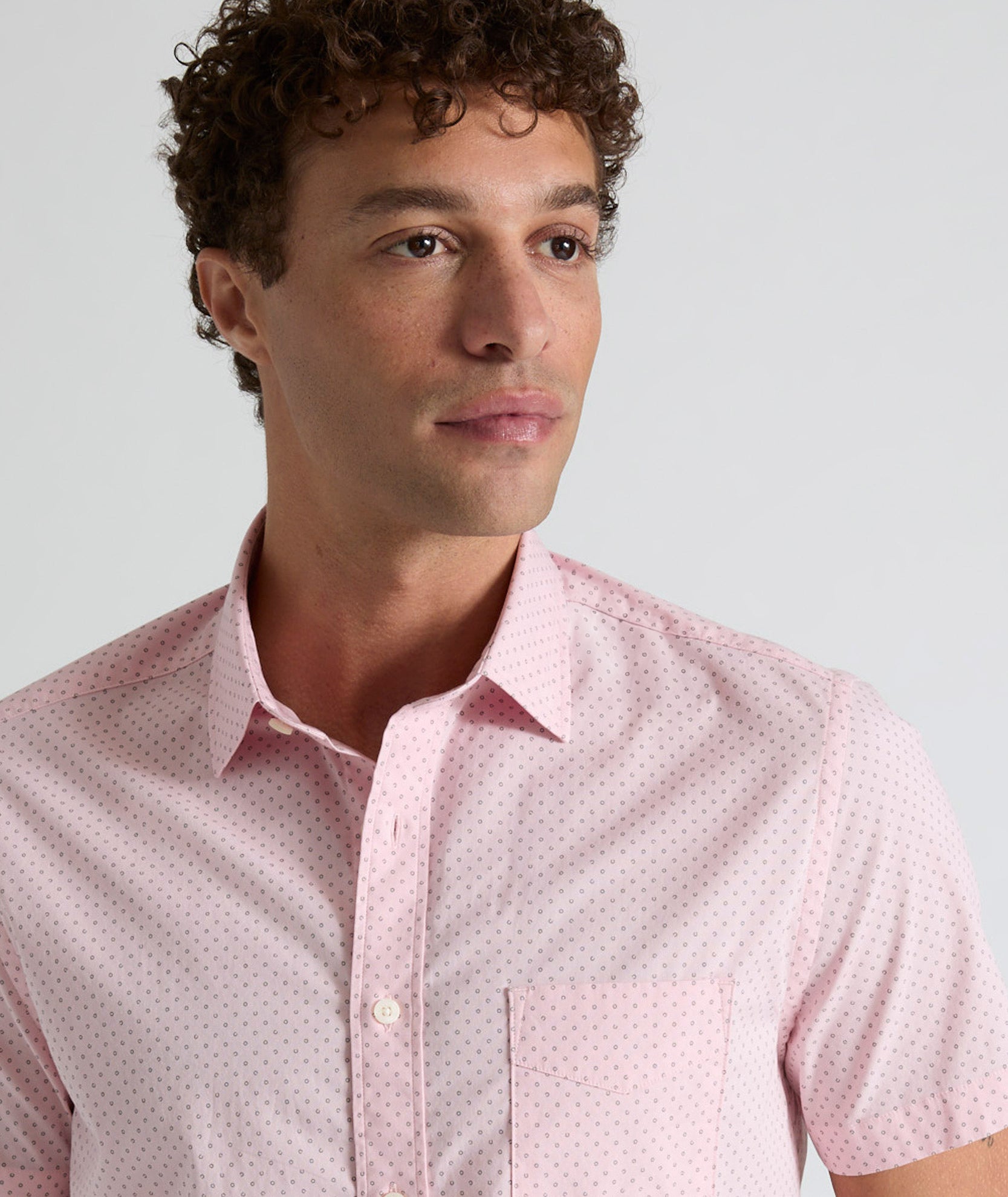Stretch Cotton Short-Sleeve Ingram Shirt