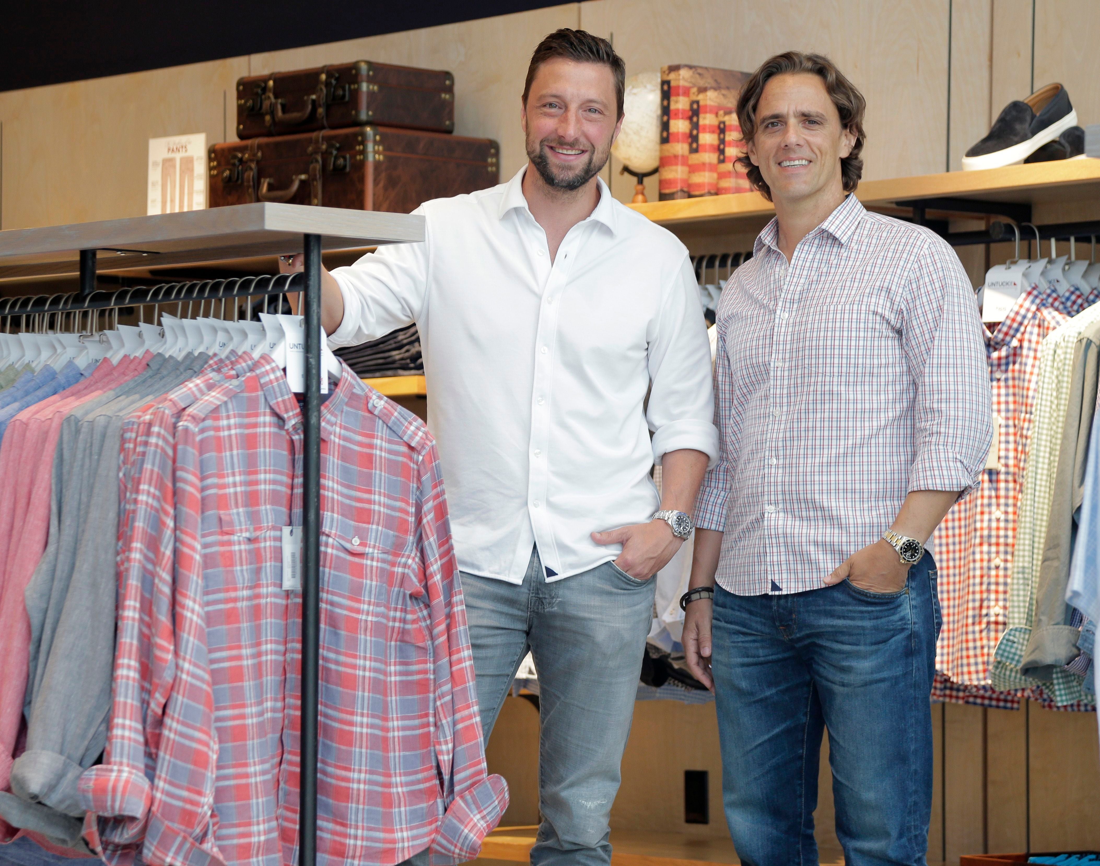 Co-Founders of UNTUCKit, Chris Riccobono and Aaron Sanandres