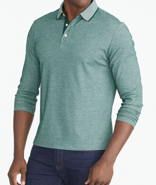 Beaux Long-Sleeve Polo Contrast Collar | UNTUCKit