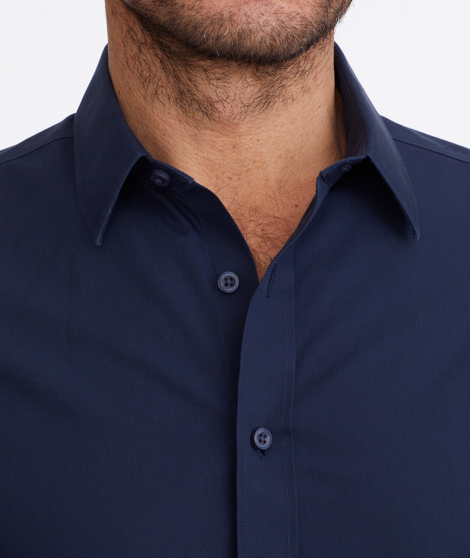 Wrinkle-Free Castello Shirt Navy | UNTUCKit