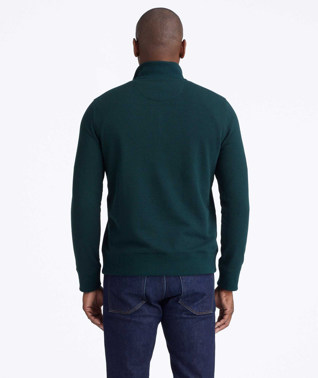 Quarter-Zip Sweatshirt Green | UNTUCKit